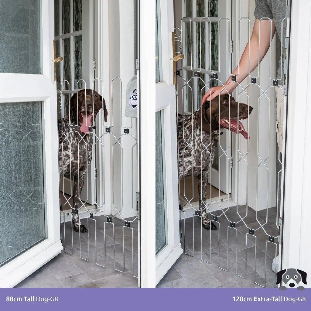 Portable folding pet gate, durable metal, retractable dog fence, isolation gate, indoor protective fence.