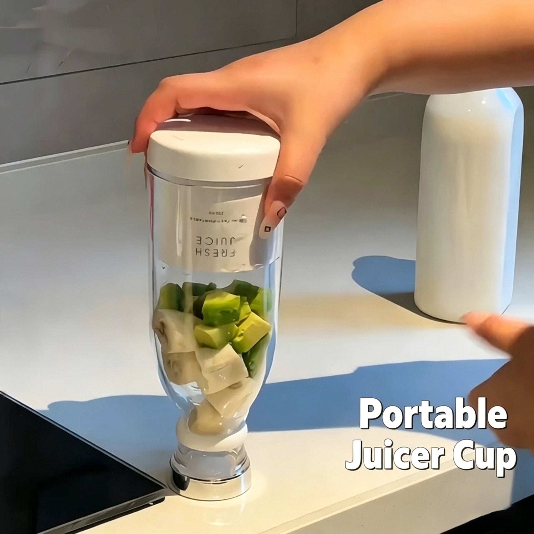 Portable wireless juicer cup