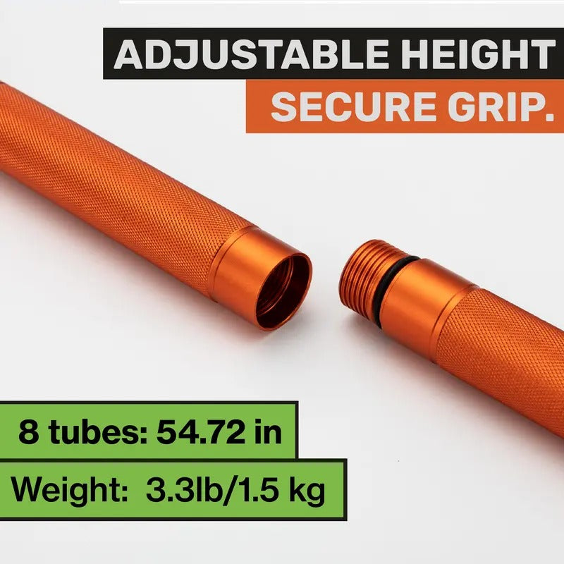 Survival Hiking Stick - Adjustable Trekking Pole with Built-in Outdoor Emergency Tools for Camping and Hiking