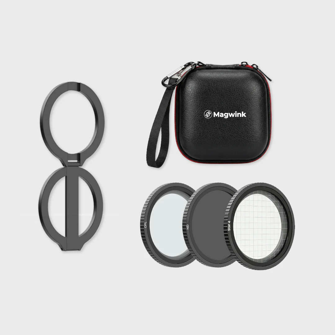 Magwink & Yophy O3 MagSafe Magnetic Mount with 52 mm CPL & ND64 Filters