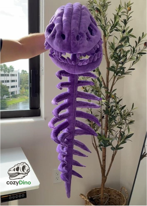 Dinosaur bone plush toy