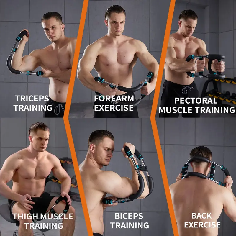 HOTWAVE Arm Trainer, Adjustable Chest Workout Equipment, Arm Trainer for Men, Chest Trainer for Men, Shoulder Muscle Training, Portable Spring Resistance Home Fitness Equipment SummerVibes fathersdaygift