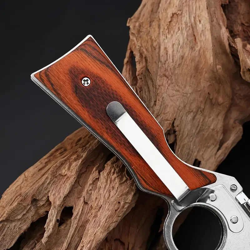 [Father's Day Best Gift Choice] AK47 Pocket Folding Knife, 5C13Mov Stainless Steel,Security Lock,Men's Gift,Suitable for Camping,Hunting,Outdoor Survival,Emergency Situations and EDC Tactical Tools.