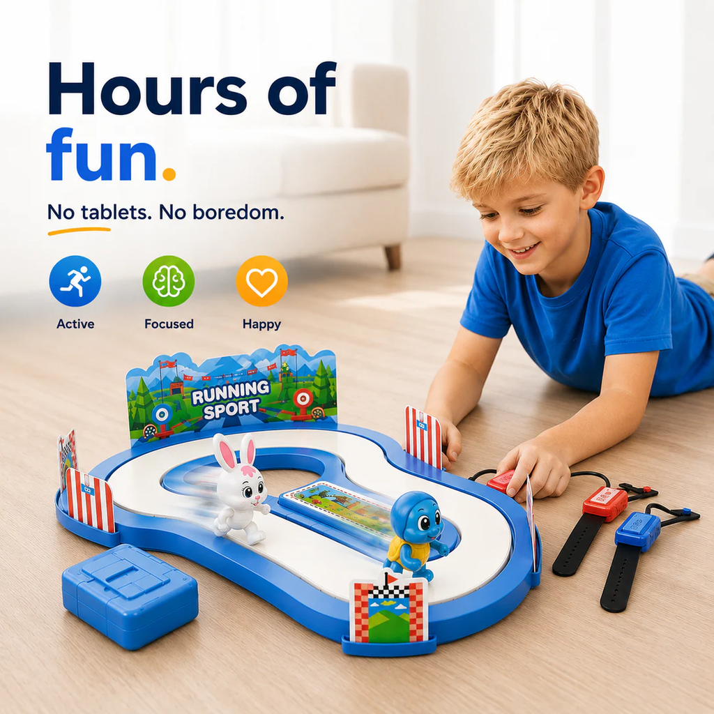 Interactive Racing Game Screen-Free Fun for Kids with Endless Energy