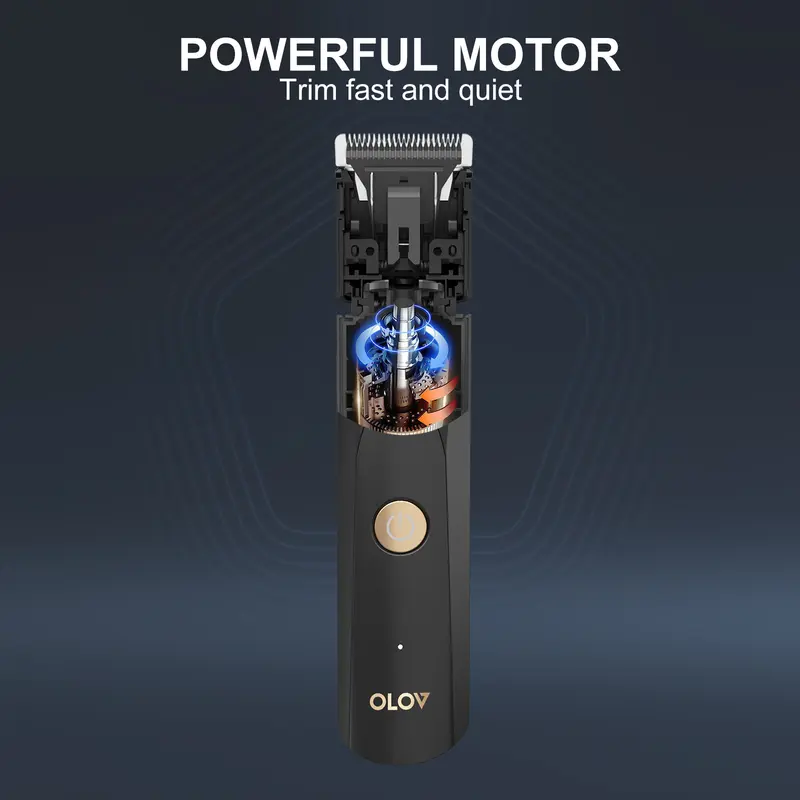 [FathersDayGift] OLOV Anti-Nick Body & Ball Trimmer - Safe Ceramic Blade Groomer for Men