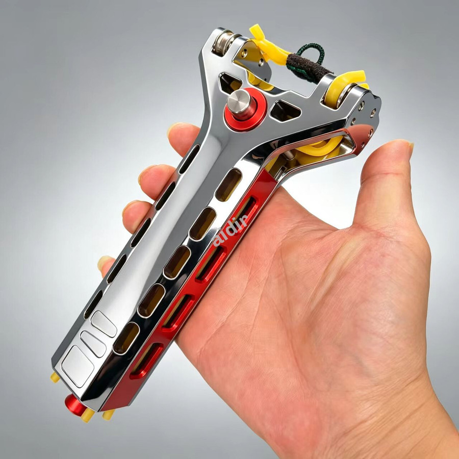 Gifts that men can't refuse，G-5 Professional Edition: Telescopic Aluminum Alloy Slingshot | High Initial Velocity Outdoor Competitive Sports Equipment