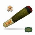 Green simulated cigar dog making sound toy