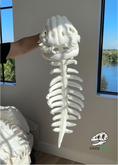 Dinosaur bone plush toy