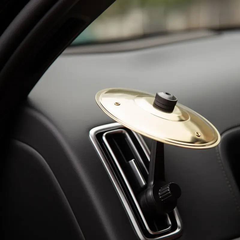 Car Crash Cymbal, Car Crash Cymbal Air Vent, Car Symbol Drum Cymbal Air Vent, Tlkiaa Easy Clip-On Mini Cymbal for Music Lovers, Compact Durable Car Accessory Percussion Instrument Christmas Gift
