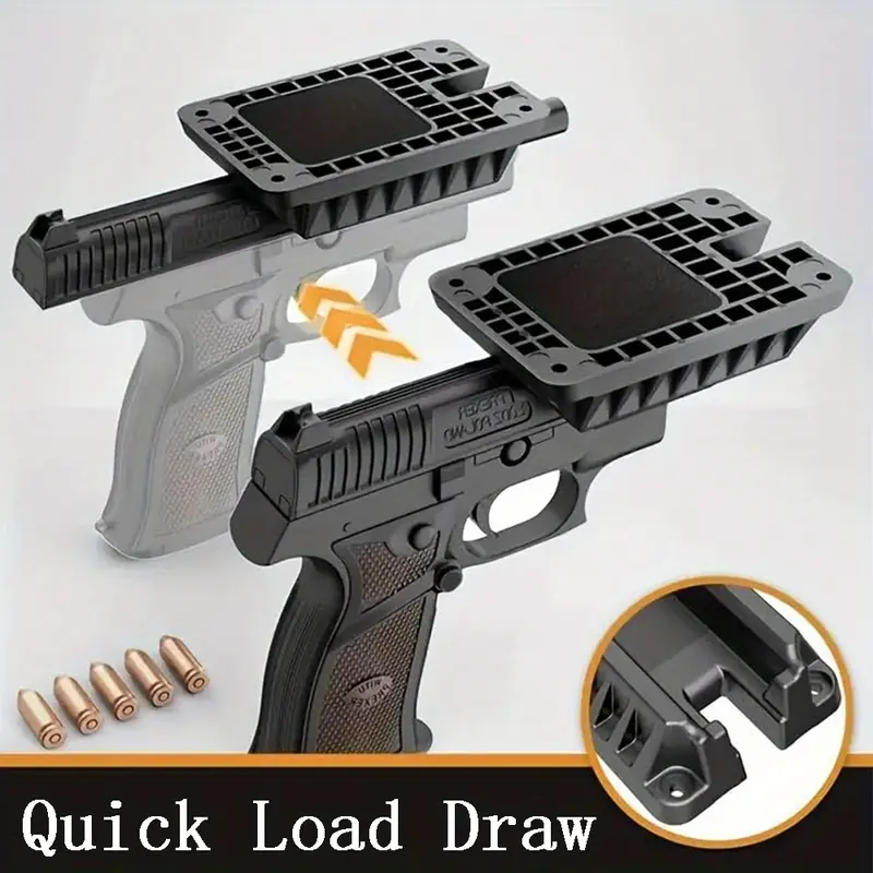 All-in-One Gun Magnet Magnetic Gun Mount | HQ Rubber Coating Gun Magnetic Buckle Series, Suitable for Cars, Trucks, Tables, Safes and Walls | Indoor Gun Mount | Hidden Pistol Gun Mount Quick Draw