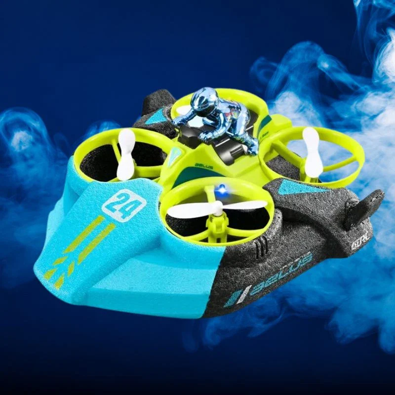 A new 3-in-1 children's toy for boys, combining land, sea, and air capabilities, including an underwater remote-controlled airplane, perfect as a holiday gift.