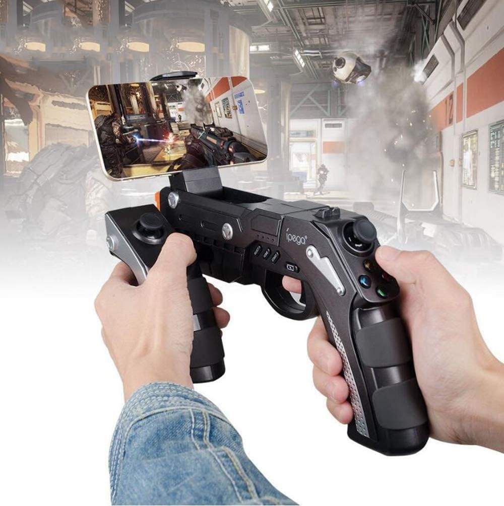 Gun-shaped wireless Bluetooth game controller sticker, suitable for mobile phones, tablets, and TV boxes; a creative gift.
