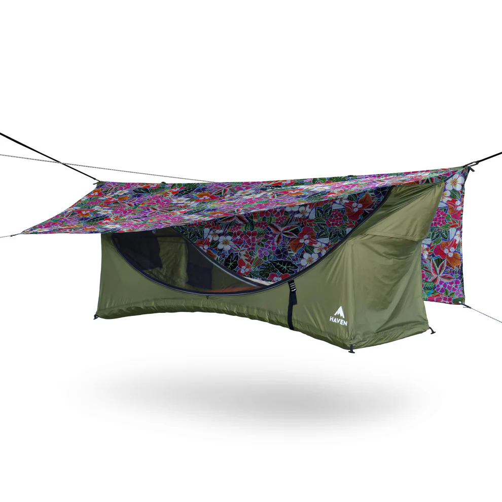 Haven XL Tent + sleeping mat, an integrated system that provides everything you need for comfortable outdoor sleep.
