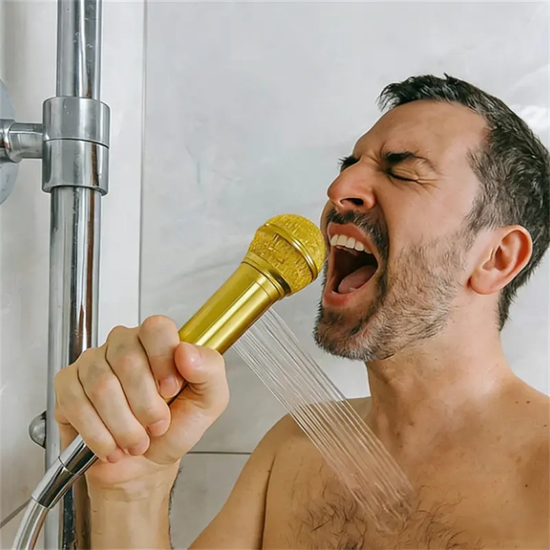 Microphone-Shaped Creative Showerhead