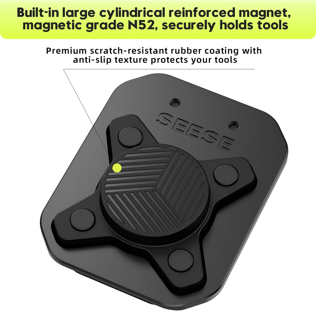 Strong Magnetic Tool Holder: Magnetic Belt Clip for Power Tools & Hand Tools, Anti-Fall Secure Grip for Home Improvement, Workshop, Electrician