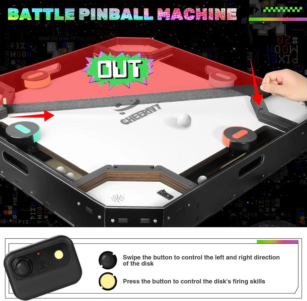 World Cup,Board Game Arcade for Home,Tabletop Games with Remote Control, Sling Puck Games with LED Light and Sound Effects,,with a Points, Fun Table Games for Family Gatherings,Children's gifts，Creative gifts