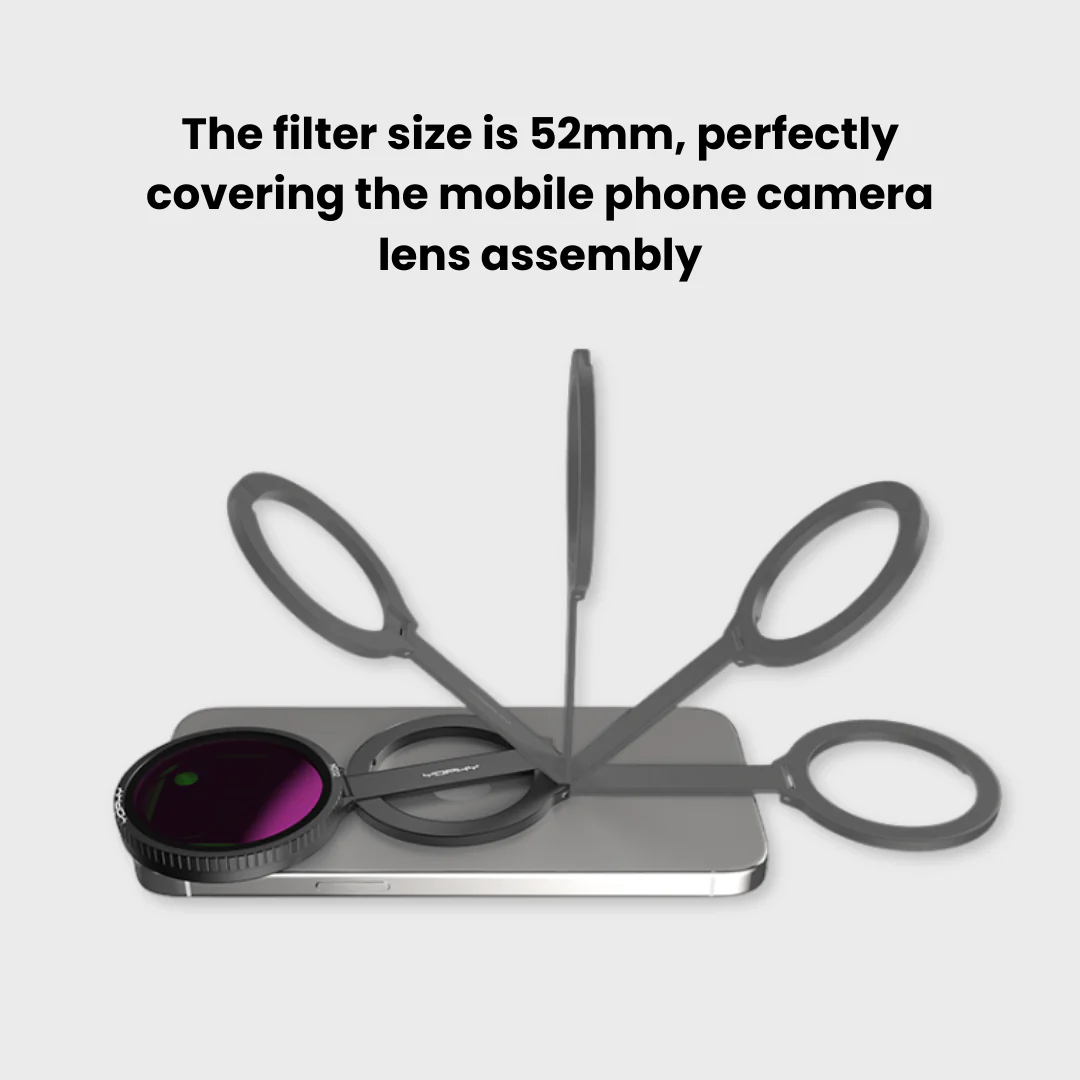 Magwink & Yophy O3 MagSafe Magnetic Mount with 52 mm CPL & ND64 Filters
