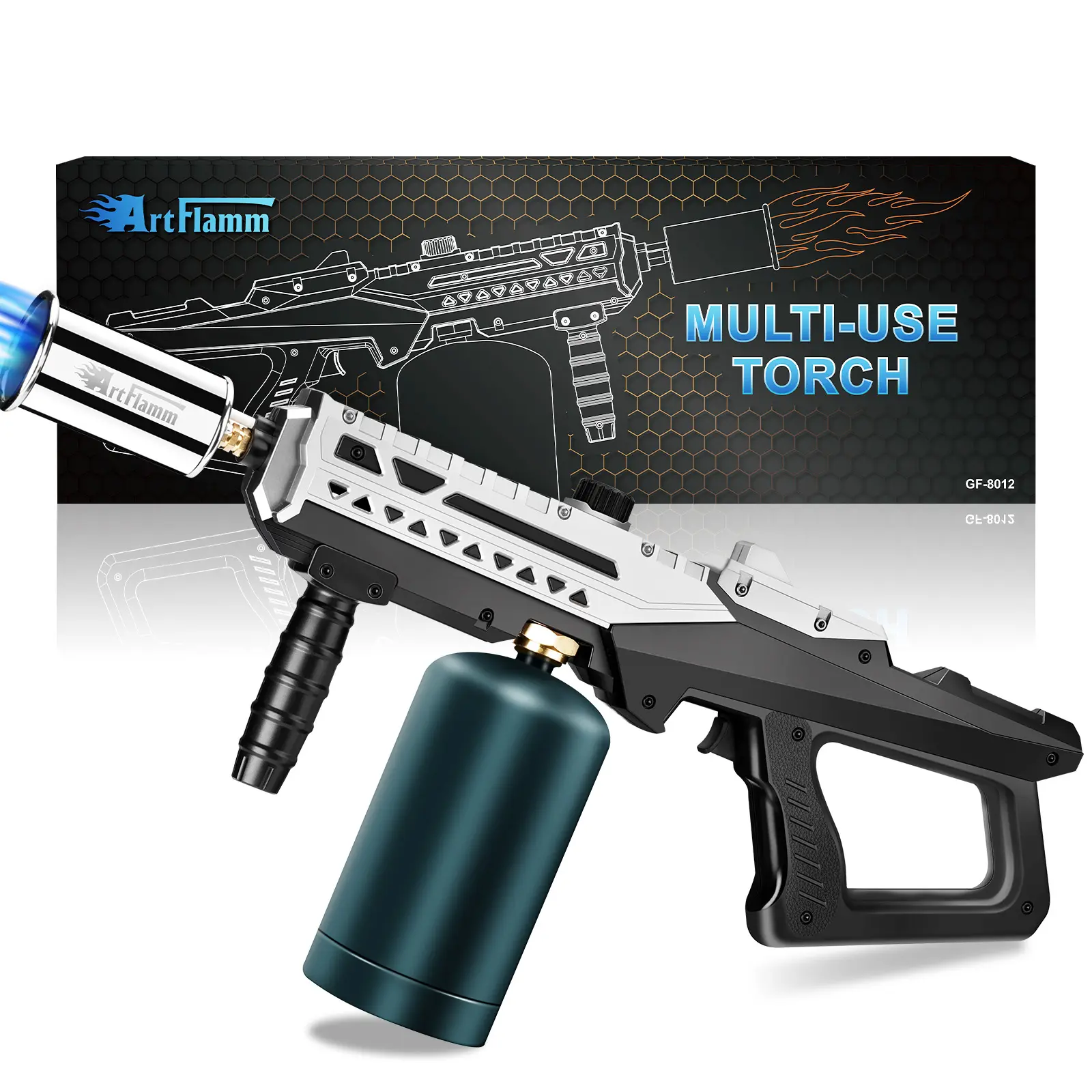 ARTFLAMM Powerful Propane Torch Gun, Multi-use Torch With Adjustable Flame, Blow Torch for Campfire, Fire Pit Starter, Fun Gift (Propane Tank Not Included) fathersdaygift