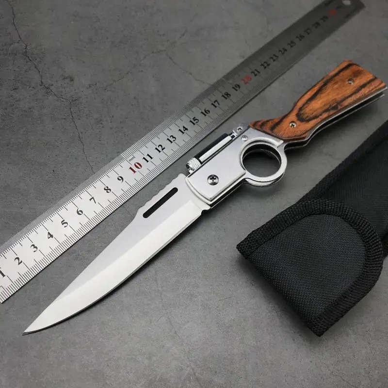 [Father's Day Best Gift Choice] AK47 Pocket Folding Knife, 5C13Mov Stainless Steel,Security Lock,Men's Gift,Suitable for Camping,Hunting,Outdoor Survival,Emergency Situations and EDC Tactical Tools.