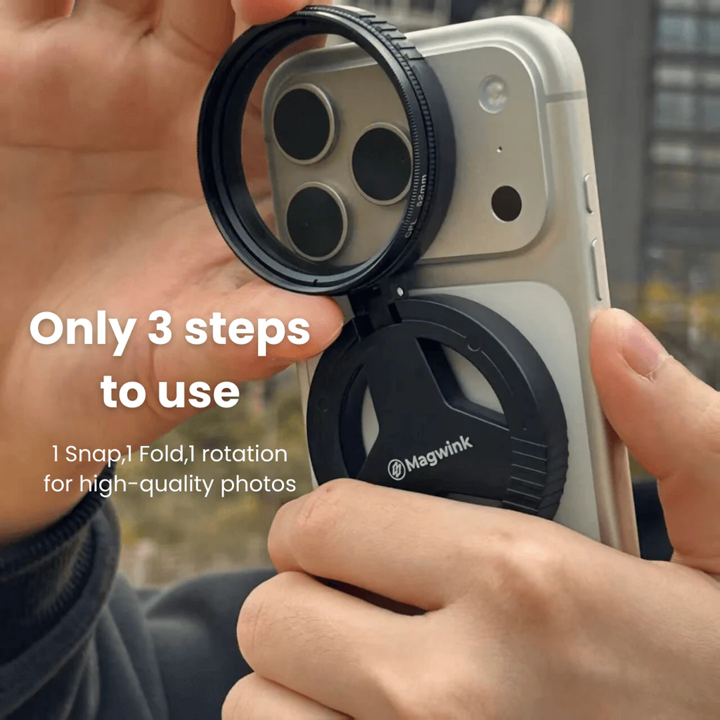 Magwink PZ300 MagSafe 52mm Pro Mobile Filter System for Photography & Video