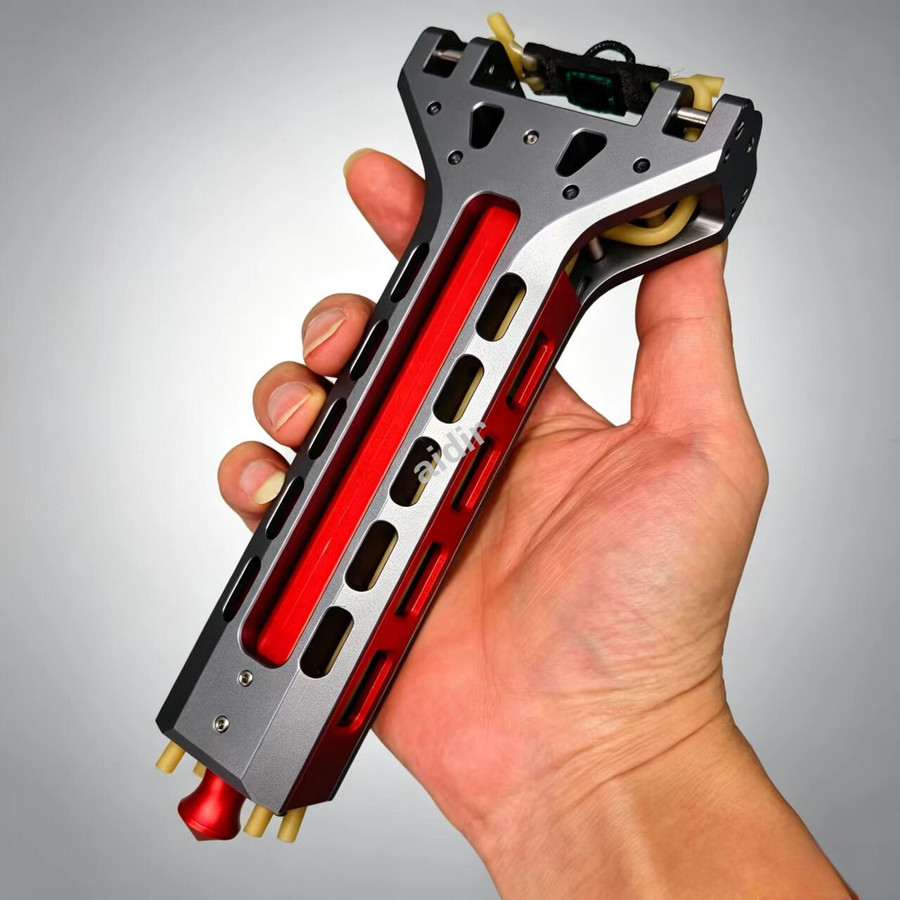 Gifts that men can't refuse，G-5 Professional Edition: Telescopic Aluminum Alloy Slingshot | High Initial Velocity Outdoor Competitive Sports Equipment