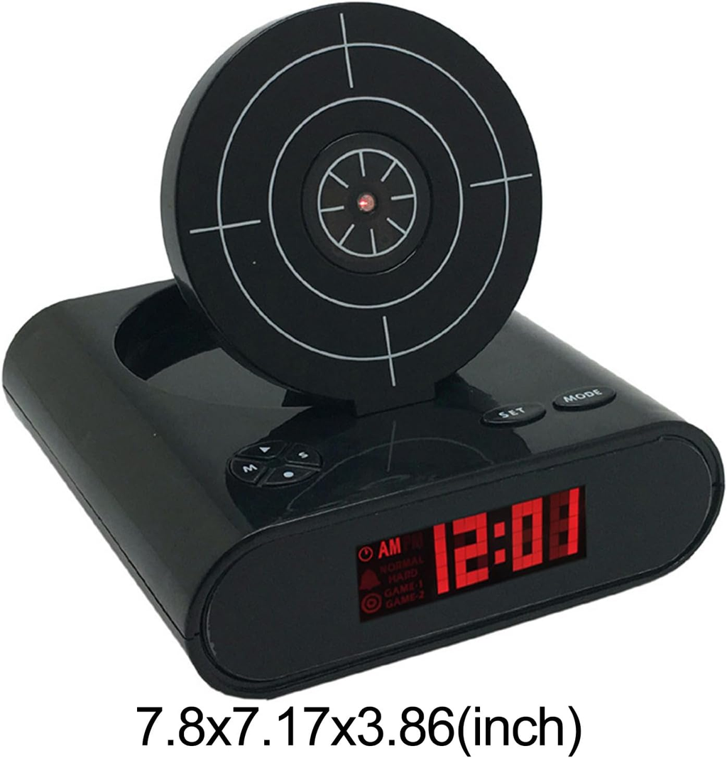 Target alarm clock，LED Display, 2 Alarm Modes, Ringtone Customization, for Home, Office, Living Room