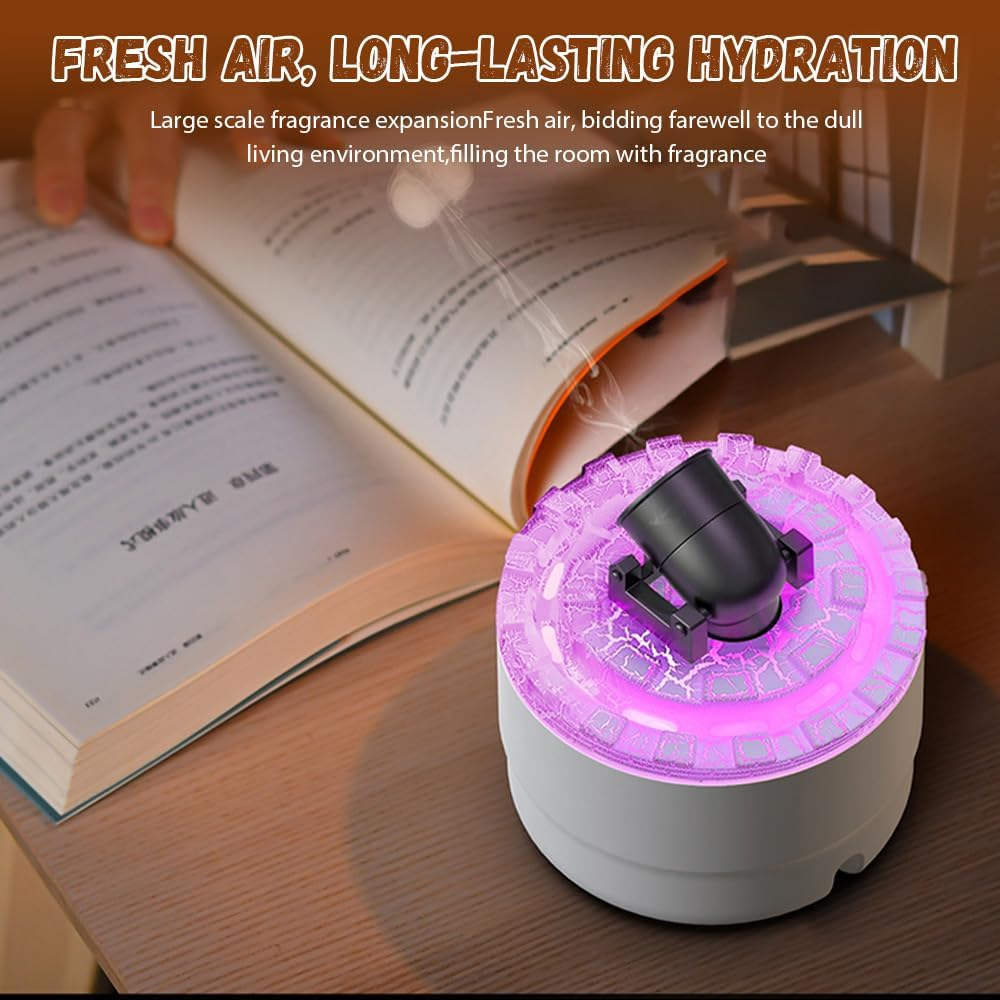 USB Cannon Blast Aroma Humidifier, Silent Humidifier, Aromatherapy Humidifier, Home Office Humidifier with Timer Colorful LED Lights，Creative gifts