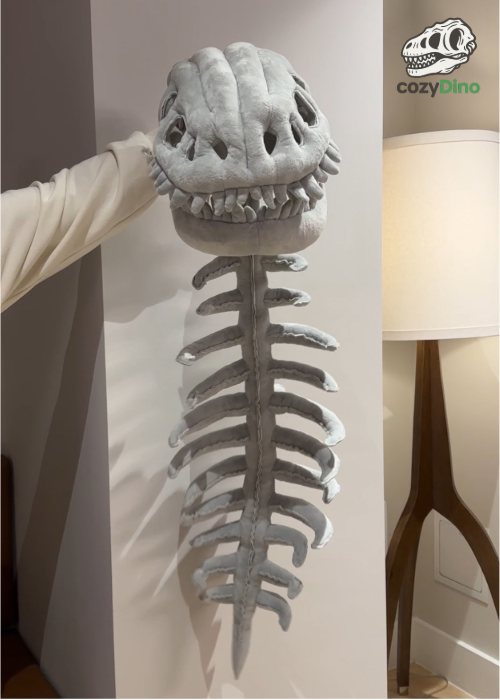 Dinosaur bone plush toy