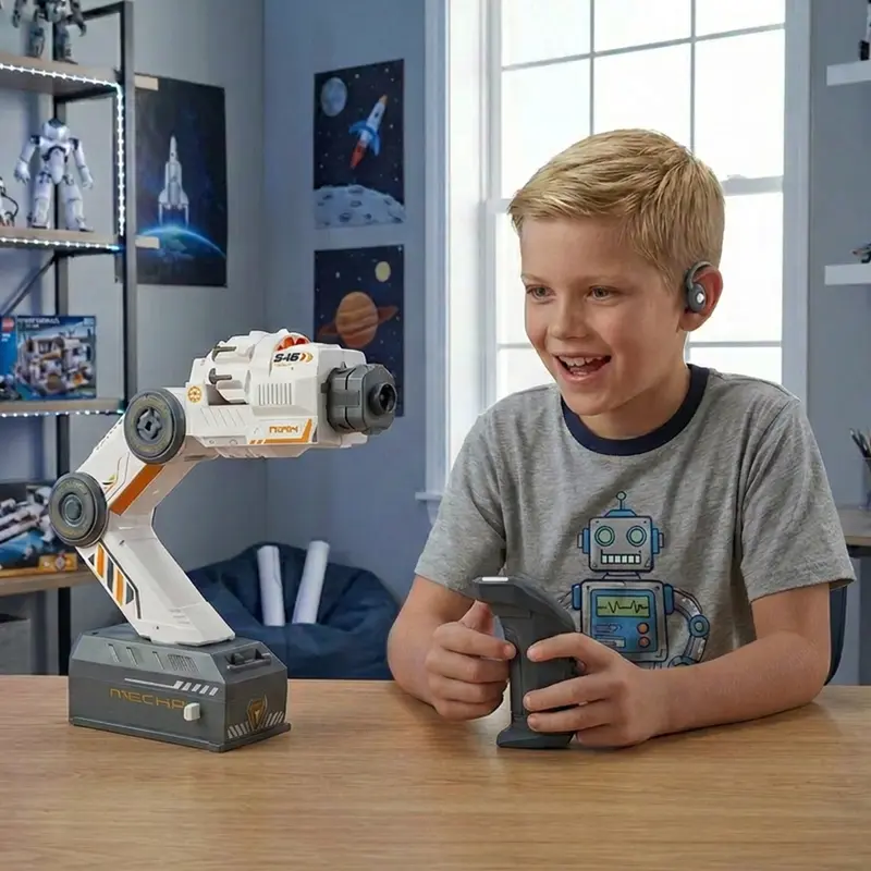 Smart Tracking Robotic Arm Kit Mechanical Arm, Wearable Shoulder Mount, STEM Toy for Kids