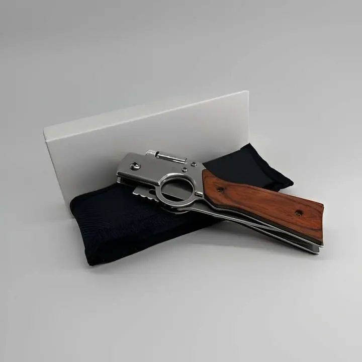 [Father's Day Best Gift Choice] AK47 Pocket Folding Knife, 5C13Mov Stainless Steel,Security Lock,Men's Gift,Suitable for Camping,Hunting,Outdoor Survival,Emergency Situations and EDC Tactical Tools.