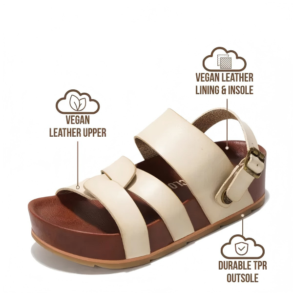Women's | Eco-Leather Platform Sandals | Lightweight | Non-Slip - Proud