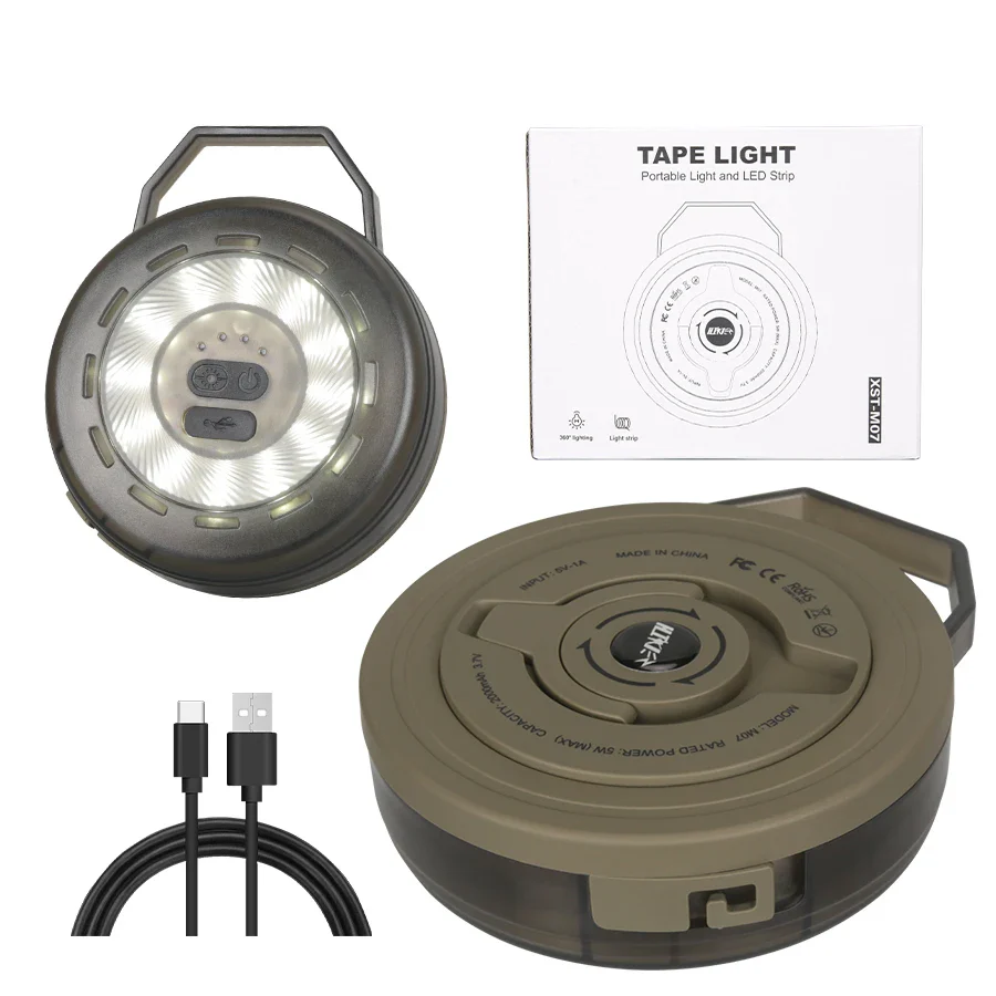 Rechargeable Camping Ambient Light with Type-C Charging and 6 Modes