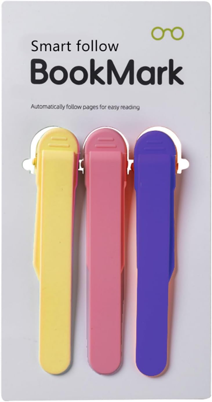 Smart Bookmark,3pcs Silicone Book Mark,Book Accessories for Reading Lovers