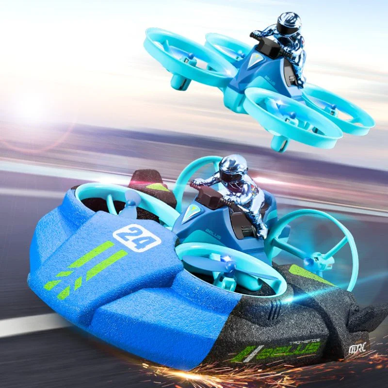 A new 3-in-1 children's toy for boys, combining land, sea, and air capabilities, including an underwater remote-controlled airplane, perfect as a holiday gift.