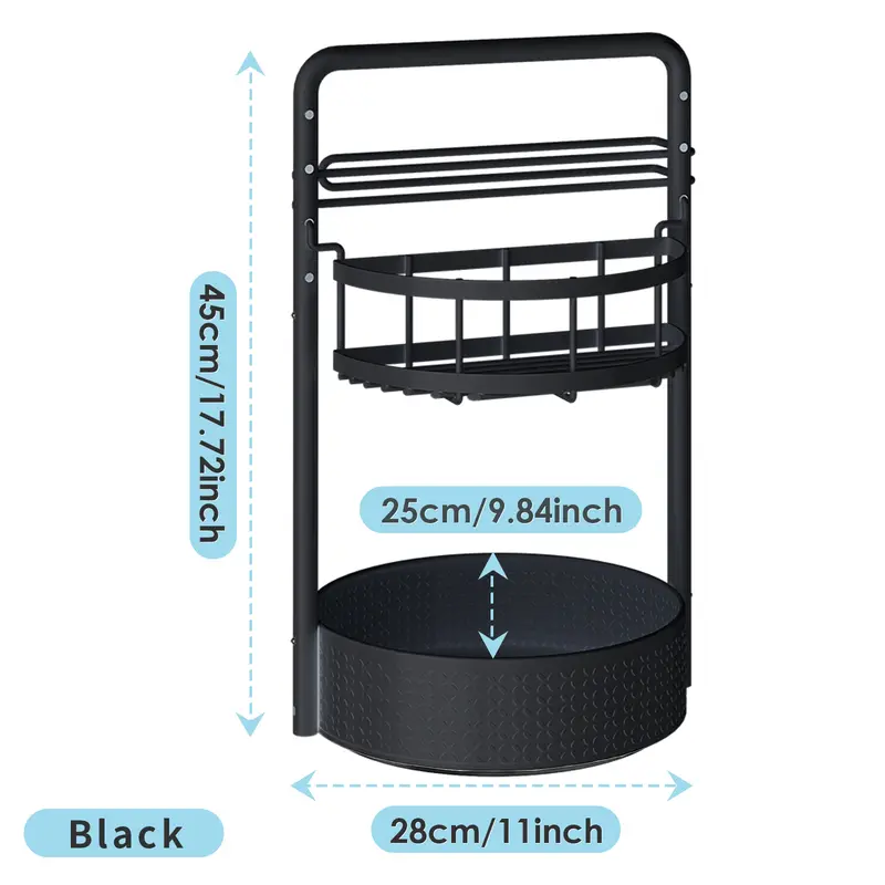 【Holiday Deals】San Dream Rotating Spice Rack Lazy Susan Turntable Organizer 2-Tier 9.84" Adjustable Metal Storage Organization for Cabinet Kitchen Countertop & Pantry Spice Shelf