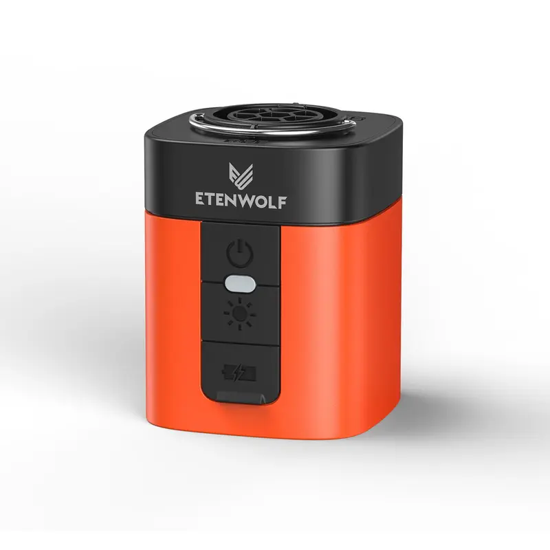 Portable Mini Air Pump for Air Mattress & Pool Floats, Fast Inflate & Deflate Camping Pump with LED Light, Rechargeable Travel Pump ETENWOLF AIR3 Inflatable Sleeping Bag Air Bed Airbeds