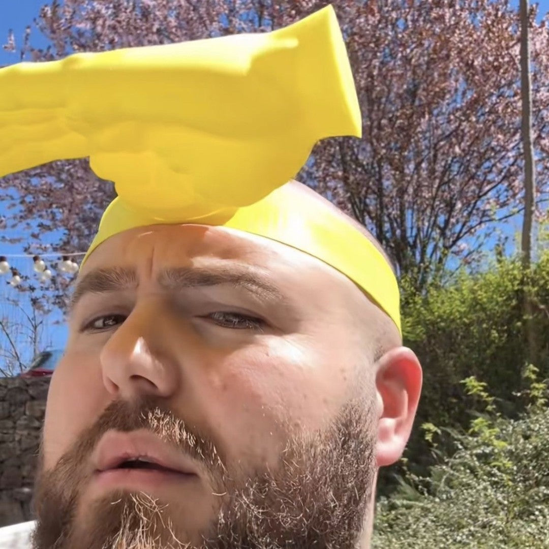 Funny 3D Printed Palm-Sized Sun Hat for Summer