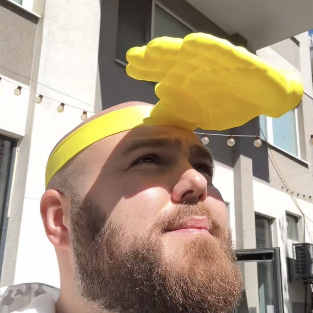 Funny 3D Printed Palm-Sized Sun Hat for Summer