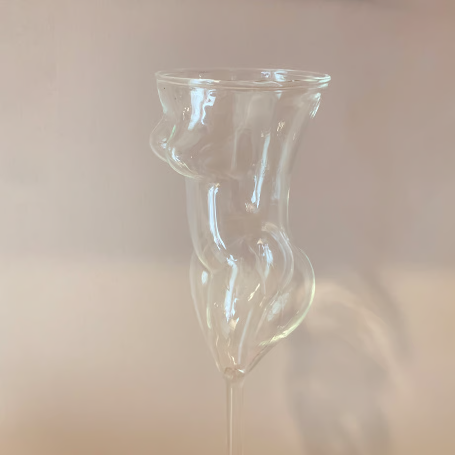 Beauty Cup, Personalized Stem Glass, Creative Cocktail Glass, Beauty Champagne Glass, Nude Woman Glass