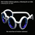 Anti-motion sickness glasses for adults and children, preventing dizziness from seasickness or car sickness. Liquid glasses to prevent vomiting.