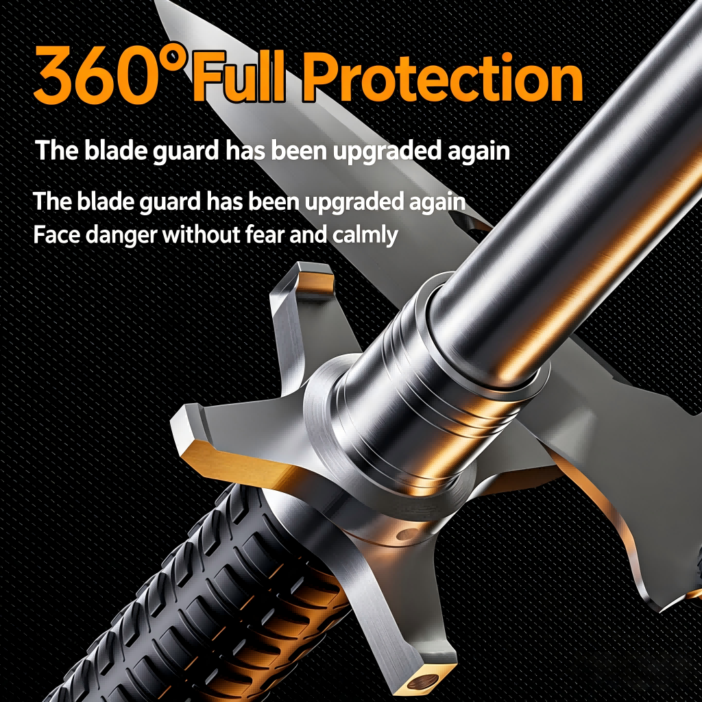 Hummer solid telescopic baton, self-defense weapon, legal car-mounted anti-wolf portable item.