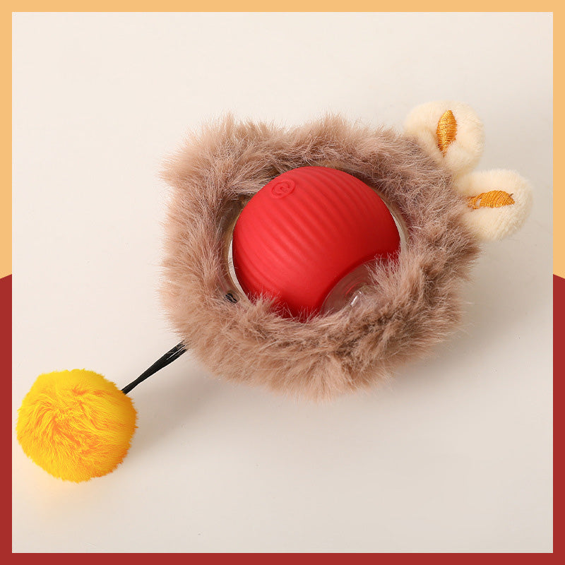 Cat toys for self-entertainment and relaxation, smart cat teasing ball, automatic cat teasing stick, cat and dog walking ball, electric rolling ball.