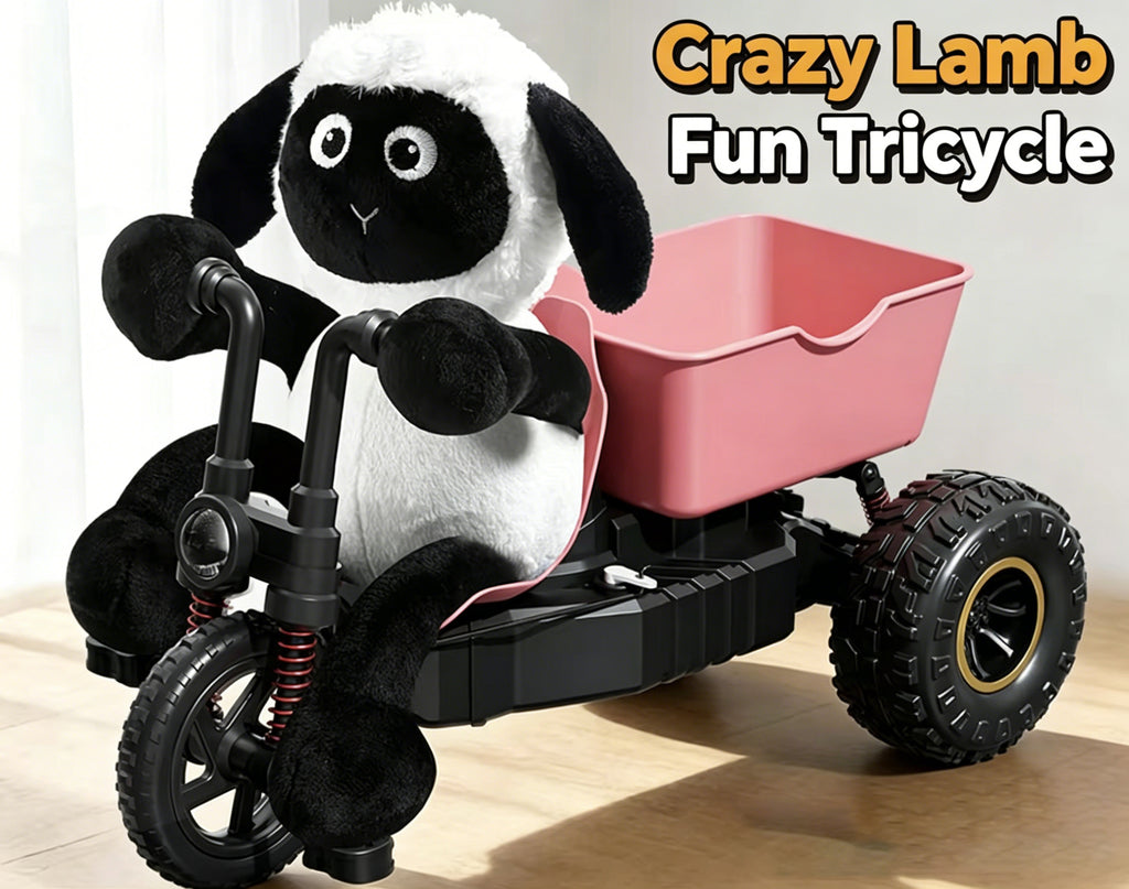 Miniature sheep tricycle pedal remote control car RC professional drifting and climbing off-road vehicle, a gift for boys.
