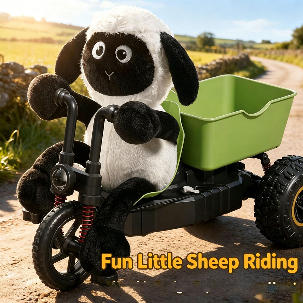 Miniature sheep tricycle pedal remote control car RC professional drifting and climbing off-road vehicle, a gift for boys.