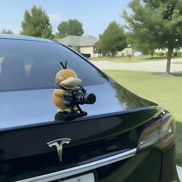Pokemon Psyduck Gatling Gun Car ornaments