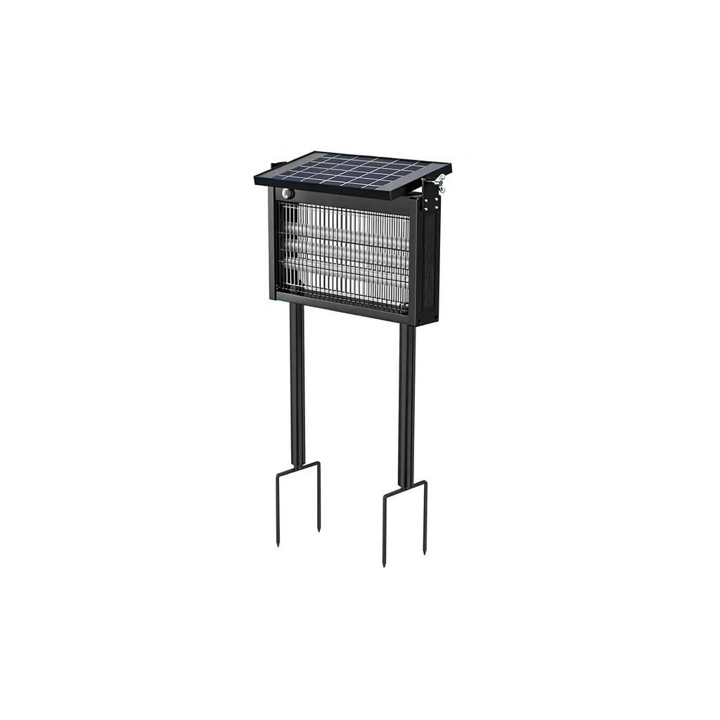 Gainstarx Solar Bug Zapper Outdoor Waterproof Electric Mosquito and Fly Zapper with Smart Light Sensor Rechargeable Solar Powered Trap for Patio, Backyard, Garden, Camping, and Indoor Use