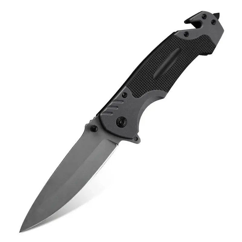 Stainless steel Multifunctional folding knife Glass Breaker, Seat Belt Cutter - EDC Sharp Folding Knives - Small Tool for Camping Hiking - Gifts for Men, Women Compact Folding Grip Knife