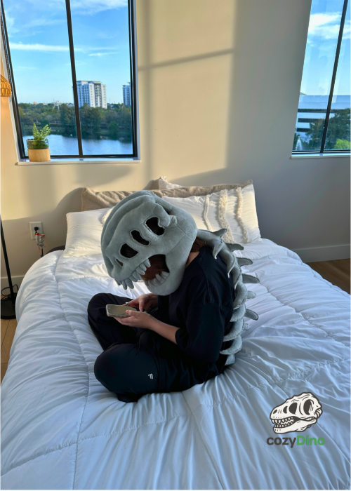 Dinosaur bone plush toy