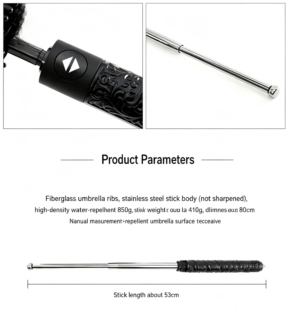 GS268 Mult Funtional Umbrellainside Extendable BatonDefensive