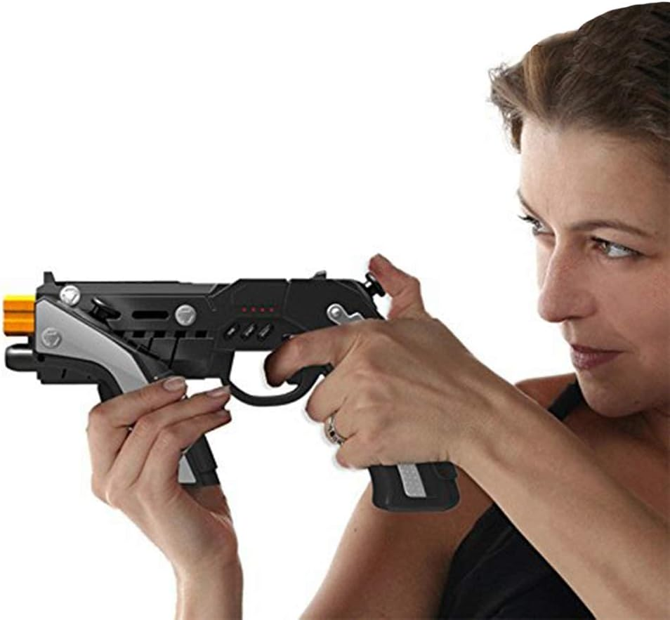 Gun-shaped wireless Bluetooth game controller sticker, suitable for mobile phones, tablets, and TV boxes; a creative gift.